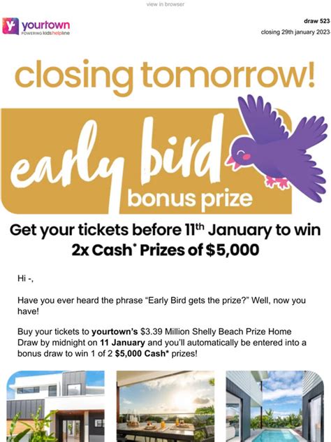BONUS DRAWS CLOSING .
